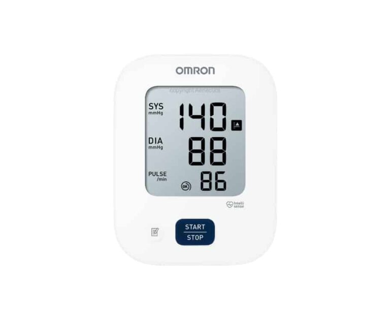 Omron M2 Essential bovenarm bloeddrukmeter voorkant