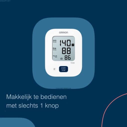 Omron M2 Essential bovenarm bloeddrukmeter voordeel scherm