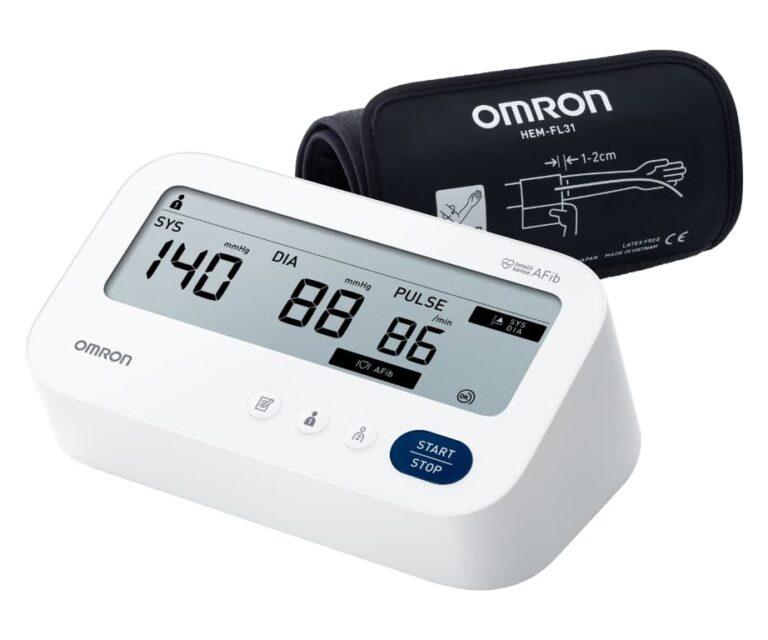 Omron M3 Comfort AFib bloeddrukmeter met atriumfibrillatie detectie bij elke meting en voorgevormd medium/large manchet (22-42 cm) – nieuwste model (2026)