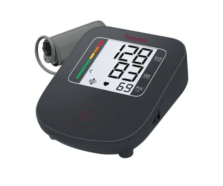 Beurer BM 23 Limited Edition bovenarm bloeddrukmeter zwart bordeaux rood