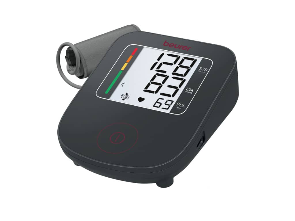 Beurer BM 23 Limited Edition bovenarm bloeddrukmeter zwart bordeaux rood