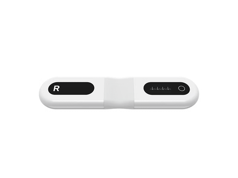 Wellue 1-kanaals 24-uurs ECG Recorder met scherm ER1-LW – draagbare hartmonitor tot 72 uur opname