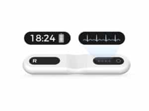 Alternative view of Wellue 1-kanaals 24-uurs ECG Recorder met scherm ER1-LW – draagbare hartmonitor tot 72 uur opname