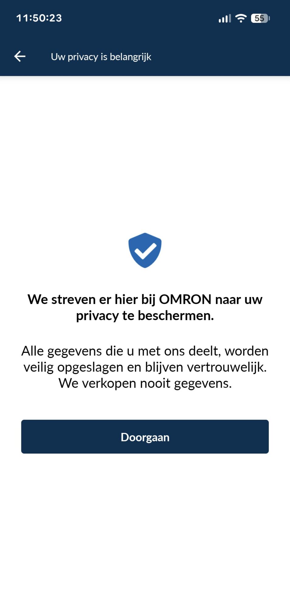 omron connect2 aanmelden2