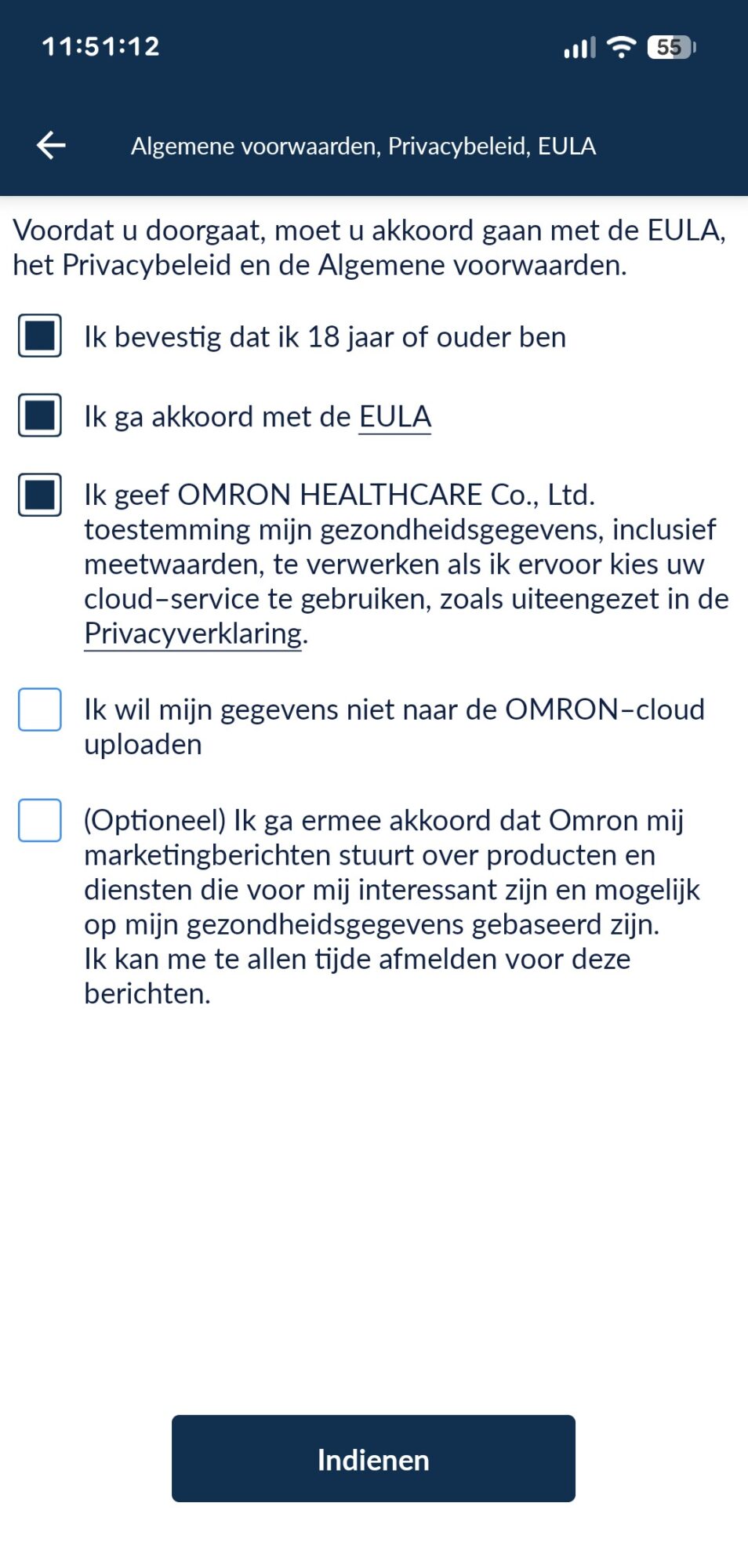 omron connect2 aanmelden3b