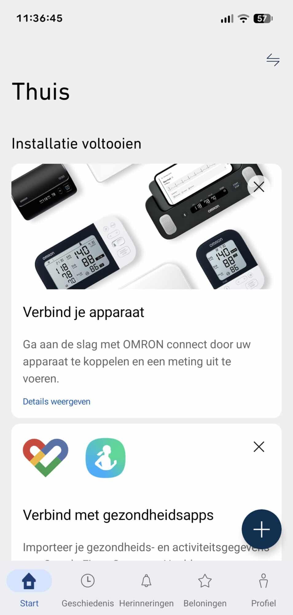 omron connect2 koppelen1