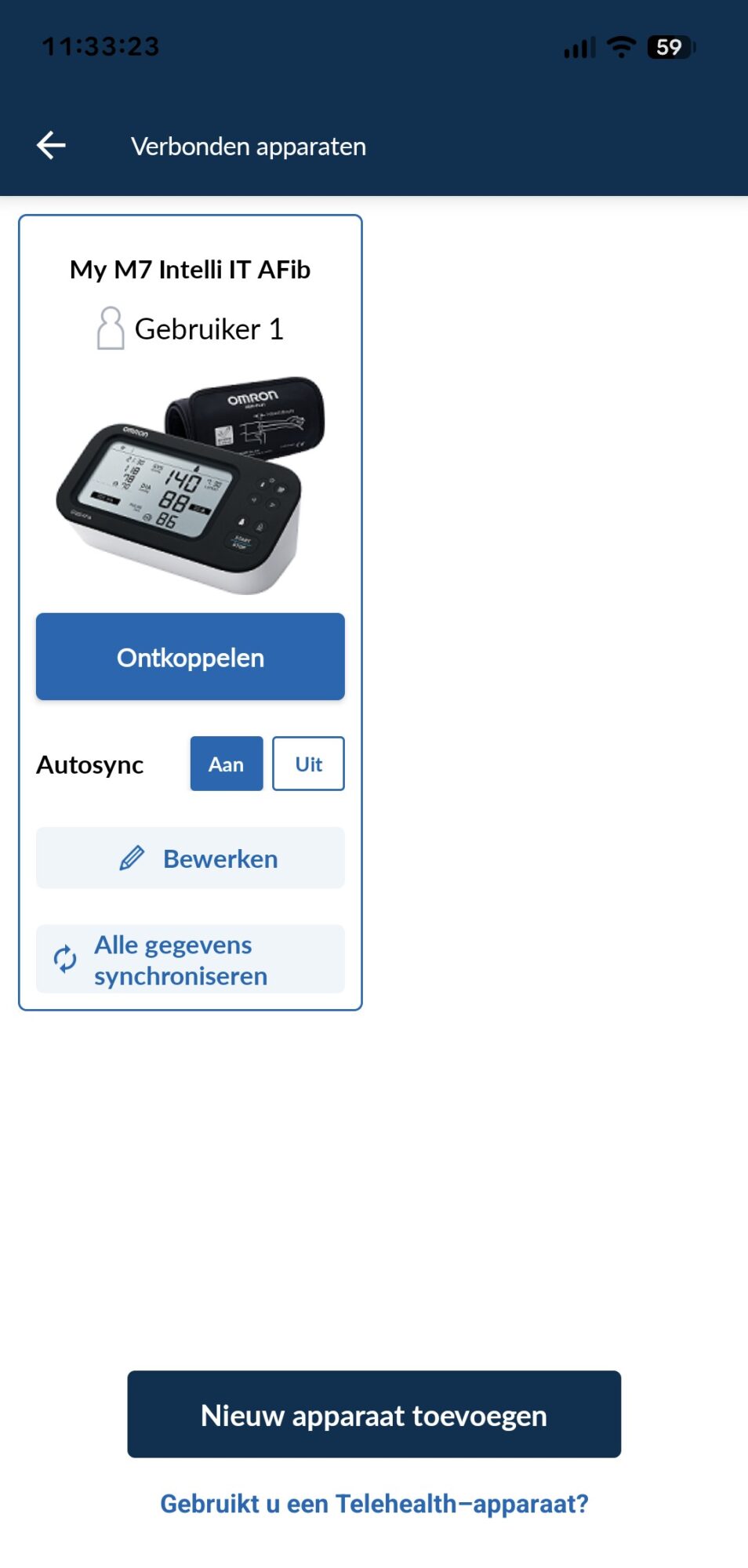 omron connect2 koppelen14