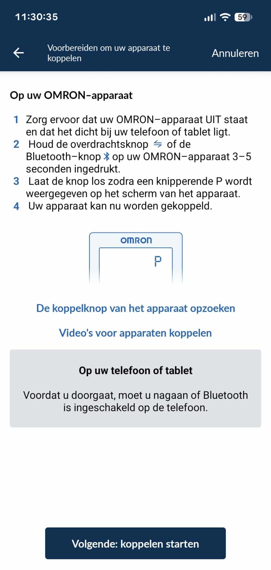 omron connect2 koppelen6