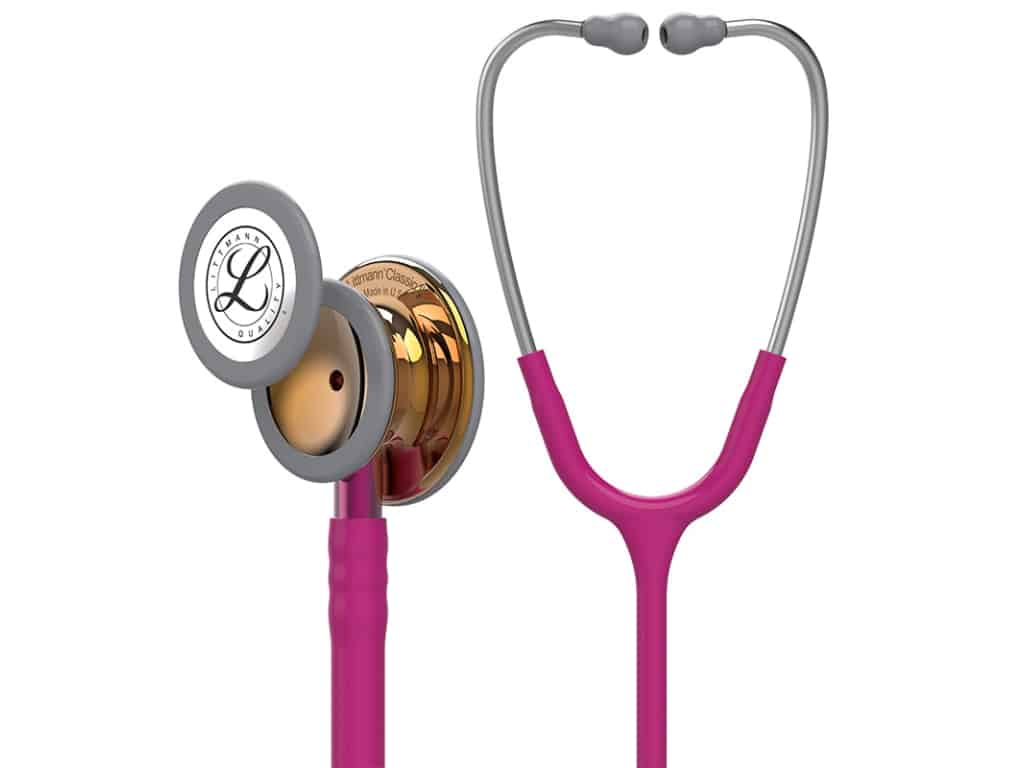 Littmann Classic III Special Edition stethoscoop 5647 (framboos met koperkleurig borststuk)