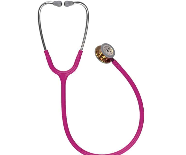 Alternative view of Littmann Classic III Special Edition stethoscoop 5647 (framboos met koperkleurig borststuk)