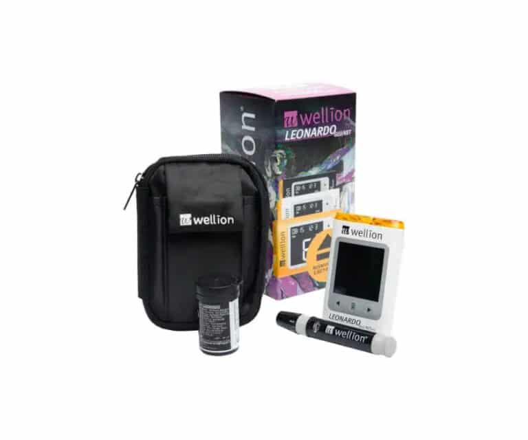 Wellion Leonardo mmol/l wit glucosemeter en ketonenmeter (inclusief 50 glucose strips + 50 lancetten) - Afbeelding 4