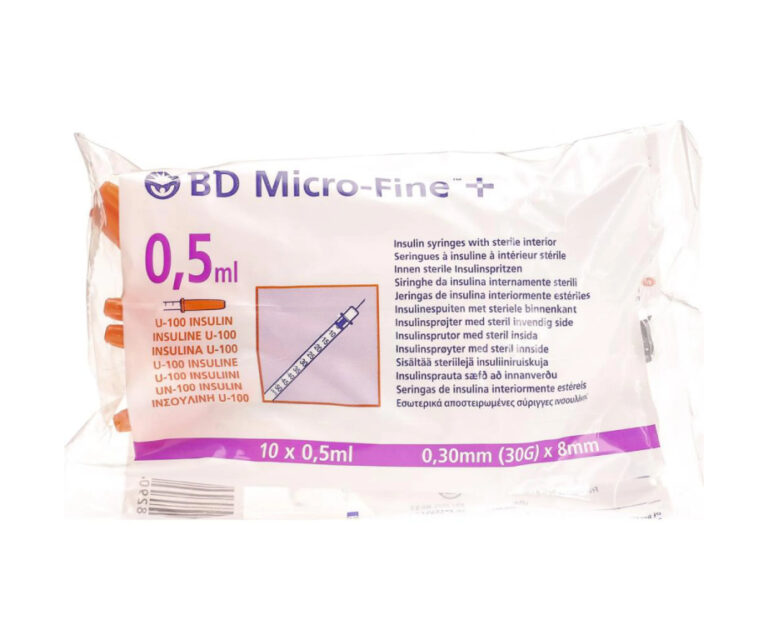 embecta Micro-fine insulinespuit 0,5 ml + naald 0,30 x 8 mm U100 324825 - Afbeelding 3