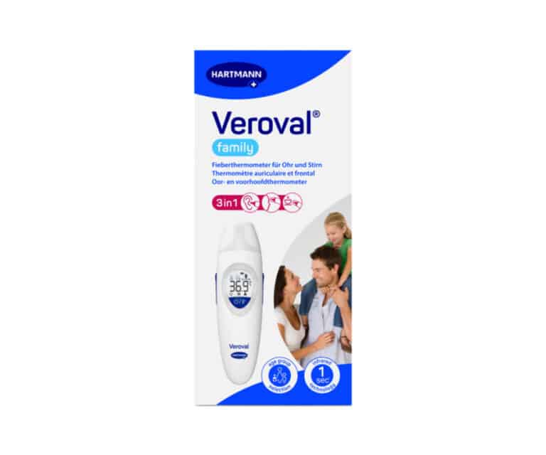 Alternative view of Hartmann Veroval Family infrarood 3-in-1 koortsthermometer voor oor-, oppervlakte-, en voorhoofdsmeting