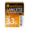 Wellion lancetten 33g (100 stuks)