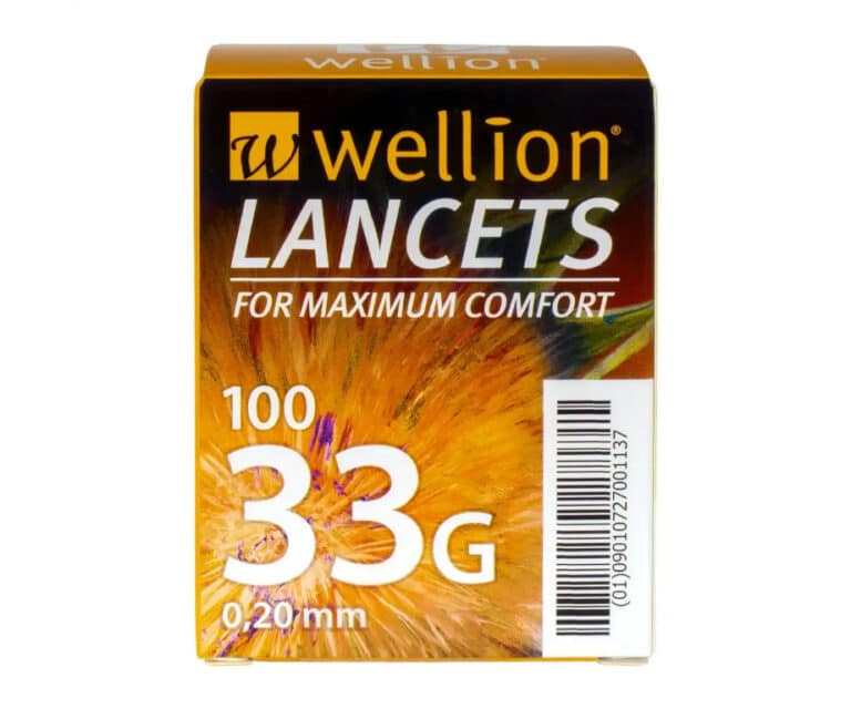 Wellion lancetten 33g (100 stuks)