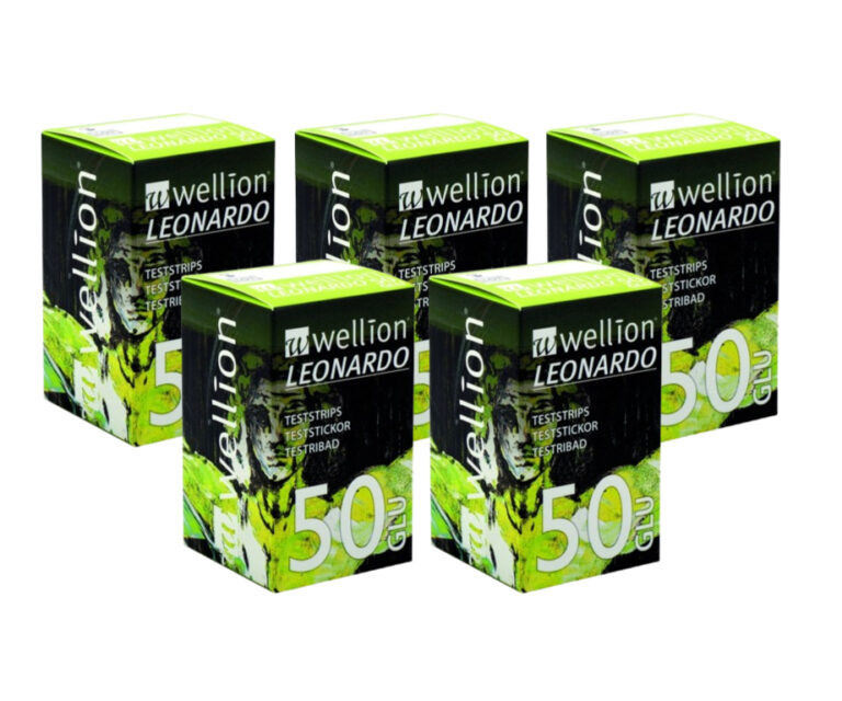 Wellion Leonardo glucose teststrips (50 stuks) – actiepakket 5× 50 stuks