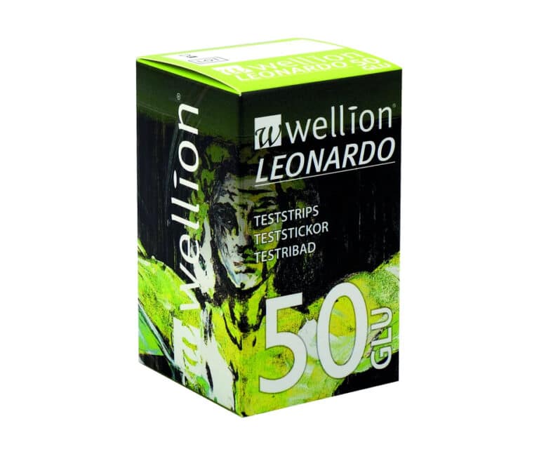 Wellion Leonardo glucose teststrips (50 stuks)