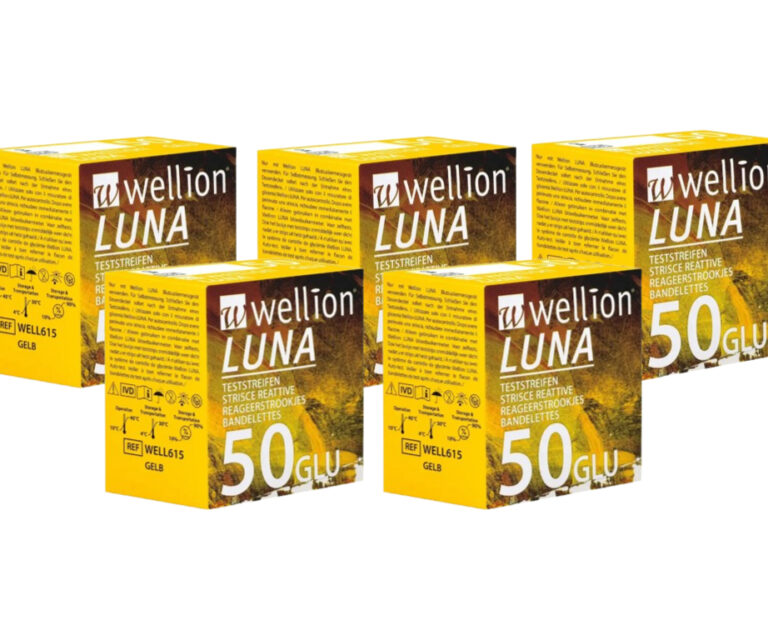 Wellion Luna glucose teststrips (50 stuks) – actiepakket 5× 50 stuks
