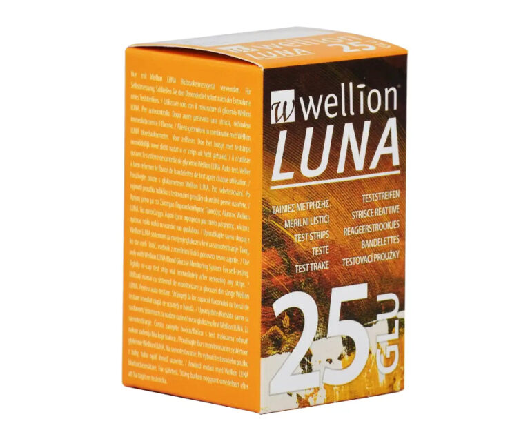 Wellion Luna glucose teststrips (25 stuks)