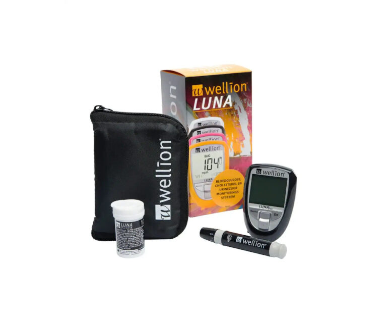Wellion Luna Trio 3-in-1 mmol/l zwart glucosemeter, meet glucose, cholesterol en urinezuur (inclusief 10 glucose strips + 10 lancetten) - Afbeelding 3