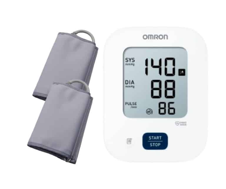 Omron M2 Essential bovenarm bloeddrukmeter met kindermanchet (17 – 32 cm)